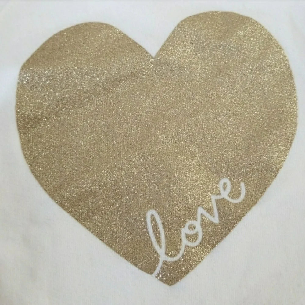 Oshkosh B'gosh Sweatshirt 12m Gold Glitter Heart